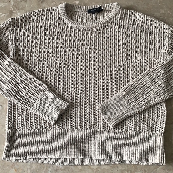Theory Arshan Open Knit Pullover Sweater in Oatmeal Size L - Picture 12 of 13